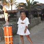 Rocío Flores con vestido Ibiza.