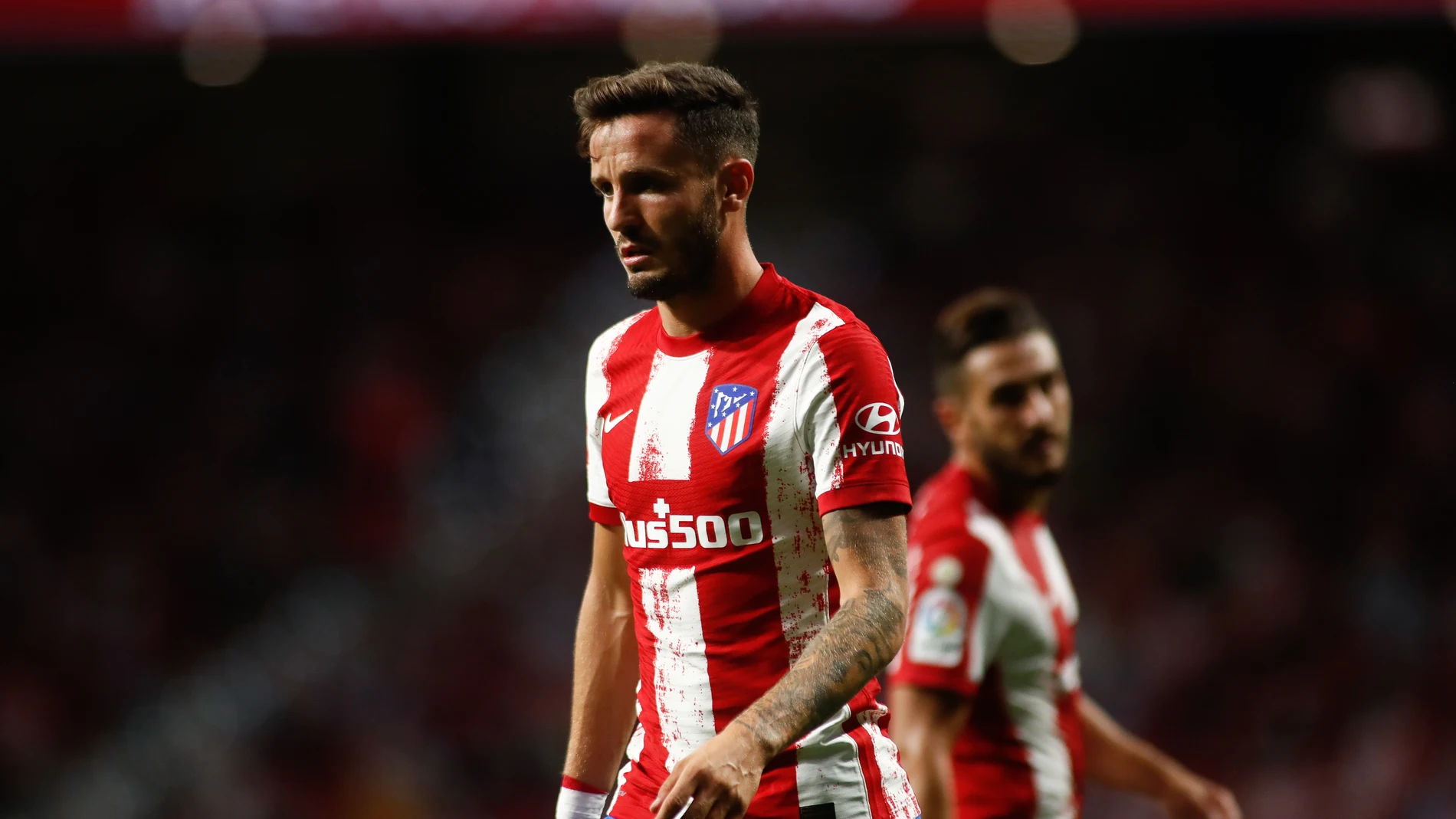 Saúl Ñíguez con el Atlético de Madrid.