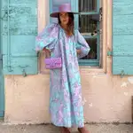 Alexandra Pereira con maxi vestido.