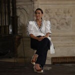 Tamara Falcó con pantalón sastre.