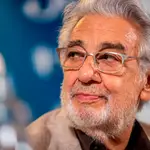 Prague (Czech Republic), 02/09/2021.- Spanish tenor Placido Domingo attends a press conference of the International Music Festival Cesky Krumlov, in Prague, Czech Republic, 02 September 2021. Domingo will perform on 04 September during the festival. (República Checa, Praga) EFE/EPA/MARTIN DIVISEK