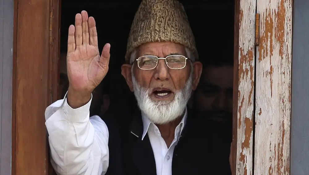 El líder independentista Syed Ali Shah Geelani