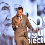 El presidente del Gobierno, Pedro Sánchez, ayer en un acto en Guadalajara