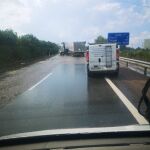 Imagen del accidente de tráfico ocurrido en Soneja, en la comarca del Alt Palància (Castellón)