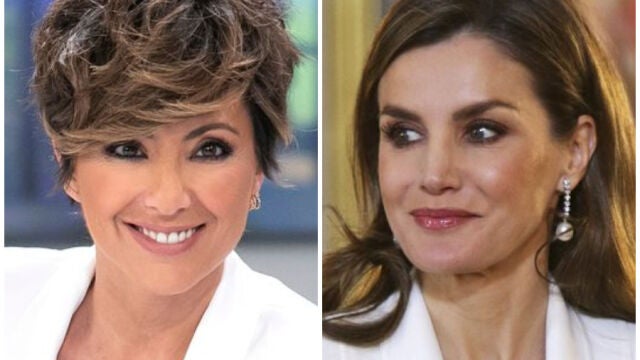 Sonsoles Ónega y la Reina Letizia en un montaje
