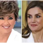 Sonsoles Ónega y la Reina Letizia en un montaje