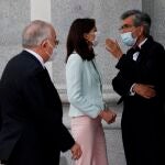 La ministra de Justicia, Pilar Llop y el presidente del Tribunal Supremo y del Consejo General del Poder Judicial, Carlos Lesmes, durante la apertura del año judicial