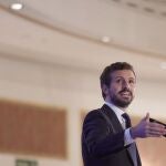El presidente del Partido Popular, Pablo Casado