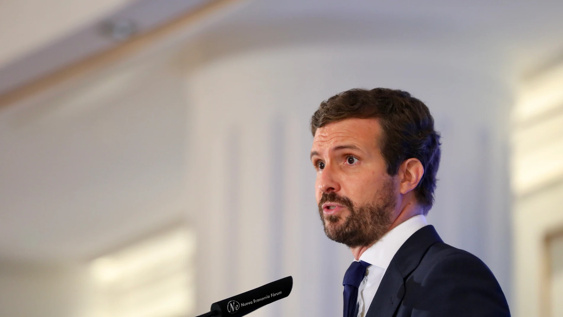 El presidente del PP, Pablo Casado