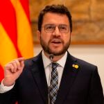 El presidente de la Generalitat, Pere Aragonès.