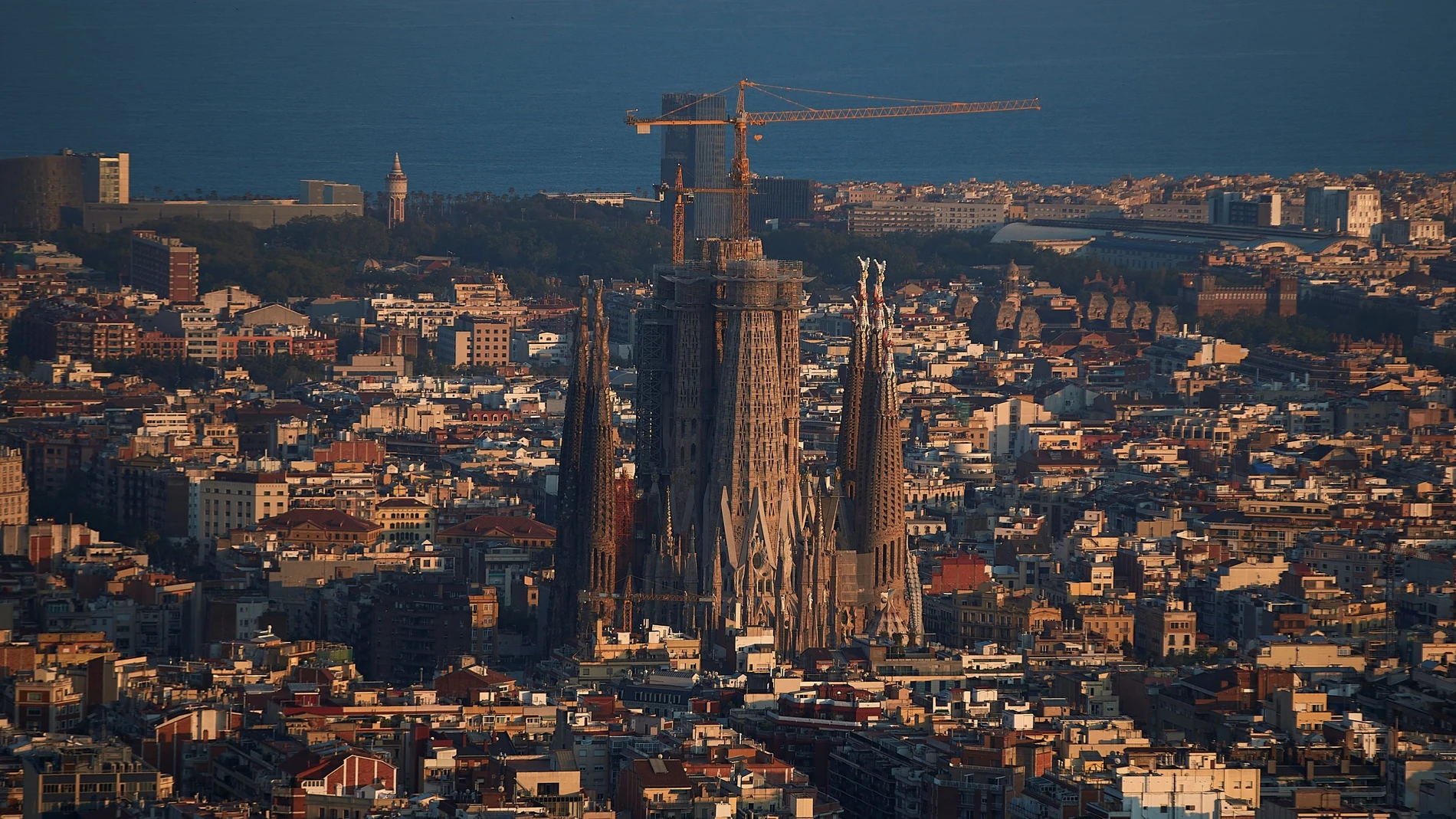 Vista de la Sagrada Familia de Barcelona