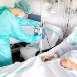 Unidad de Cuidados Intensivos (UCI) de un hospital de Castilla y León