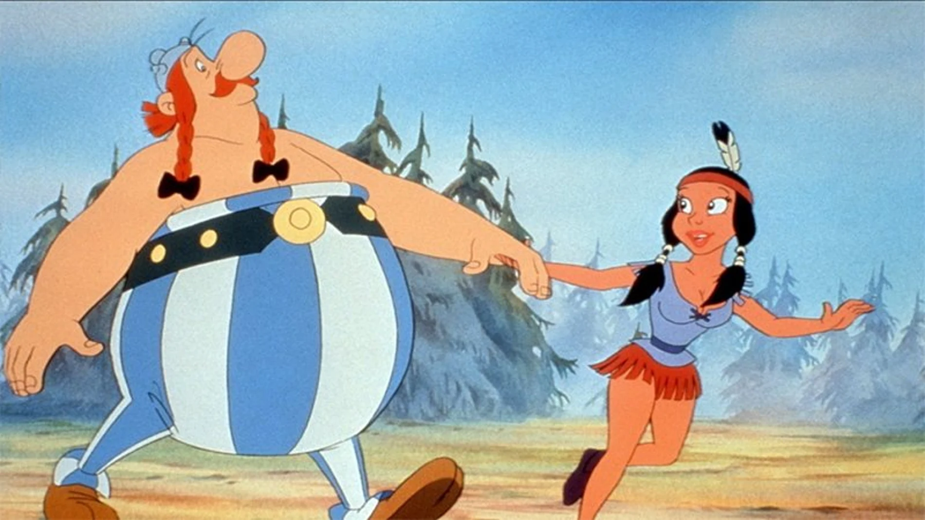 Una imagen de "Astérix en América"