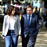 La presidenta de la Comunidad de Madrid, Isabel Díaz Ayuso, y el alcalde de Madrid, José Luis Martínez-Almeida