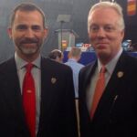 Terrence Burns y Felipe VI