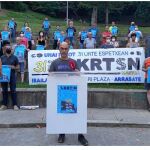 Premin Sampedro interviene en un acto de convocatoria del homenaje a Parot