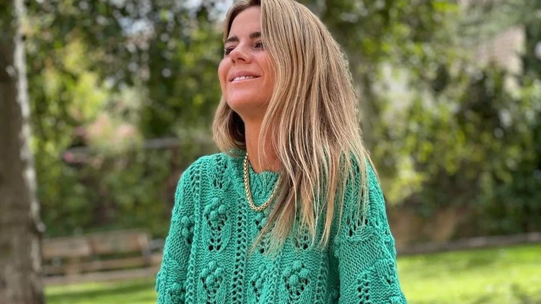 Amelia Bono con el jersey de Zara.