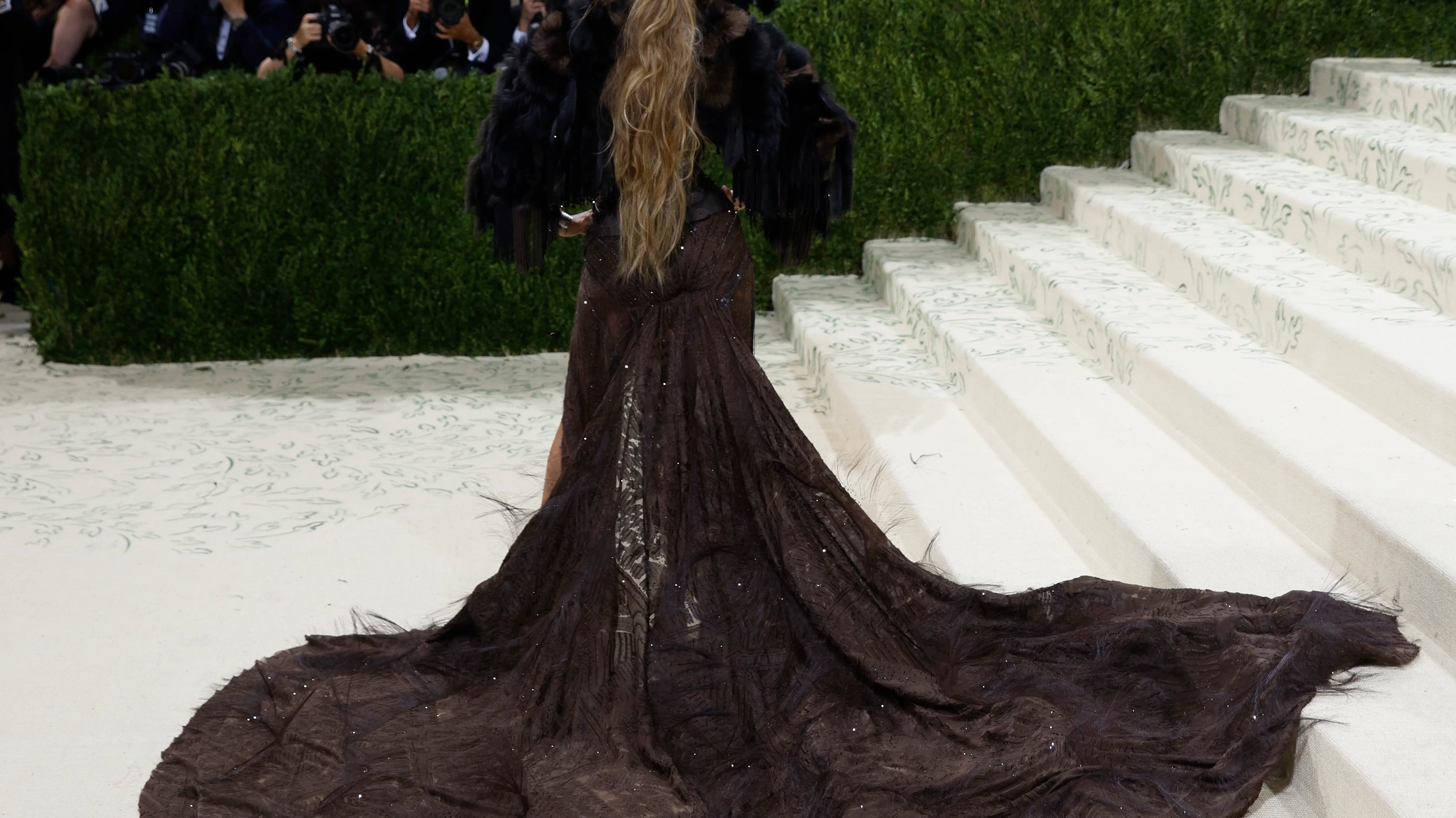 Jennifer Lopez en la Met Gala 2021.