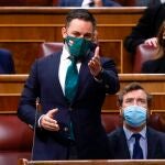 El líder de Vox, Santiago Abascal