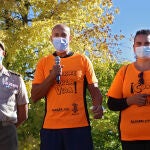 Carrera solidaria de Alcles, con la participación del alcalde de León, JoséAntonio Diez, el coronel Carlos Barrio y la concejala Vera López