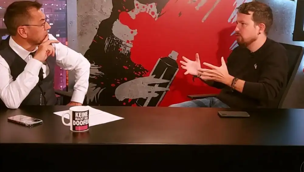 Pablo Iglesias en el programa de Juan Carlos Monedero