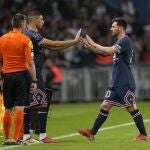 Messi fue sustituido por Achraf