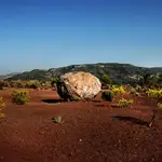 El volcán de Cofrentes o Cerro de Agras, situado a unos tres kilómetros de la Central Nuclear