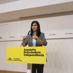 La secretaria general adjunta y portavoz de ERC, Marta Vilalta.