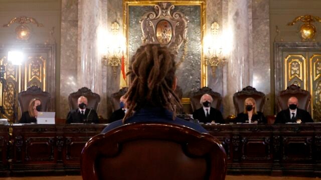 Alberto Rodríguez durante su juicio en el Tribunal Supremo por atentado a agentes de la autoridad
