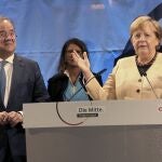 La canciller alemana apoya al candidato electoral de la CDU, Armin Laschet, en la localidad báltica de Stralsund