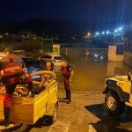Lluvia, tormenta, en Lorca