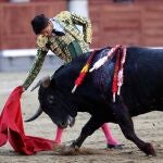 Manuel Diosleguarde durante una faena en 2021