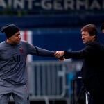 Mbappé, Leonardo y Nasser Al Khelaifi