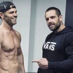 Fonsi, junto al entrenador personal Jesús Gallego