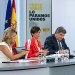 Rueda de prensa posterior al Consejo de Ministros, hoy en Moncloa