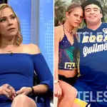 Mavys Álvarez, en la actualidad y junto a Diego Maradona.