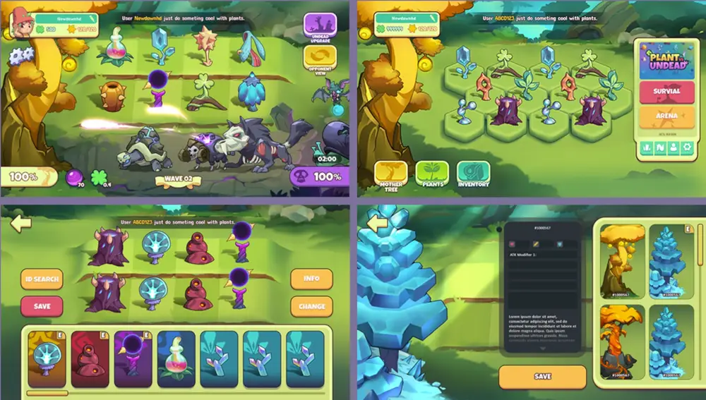 Imágenes del videojuego Plant Vs Undead.