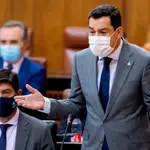 El presidente de la Junta de Andalucía, Juanma Moreno. EFE/Raúl Caro.