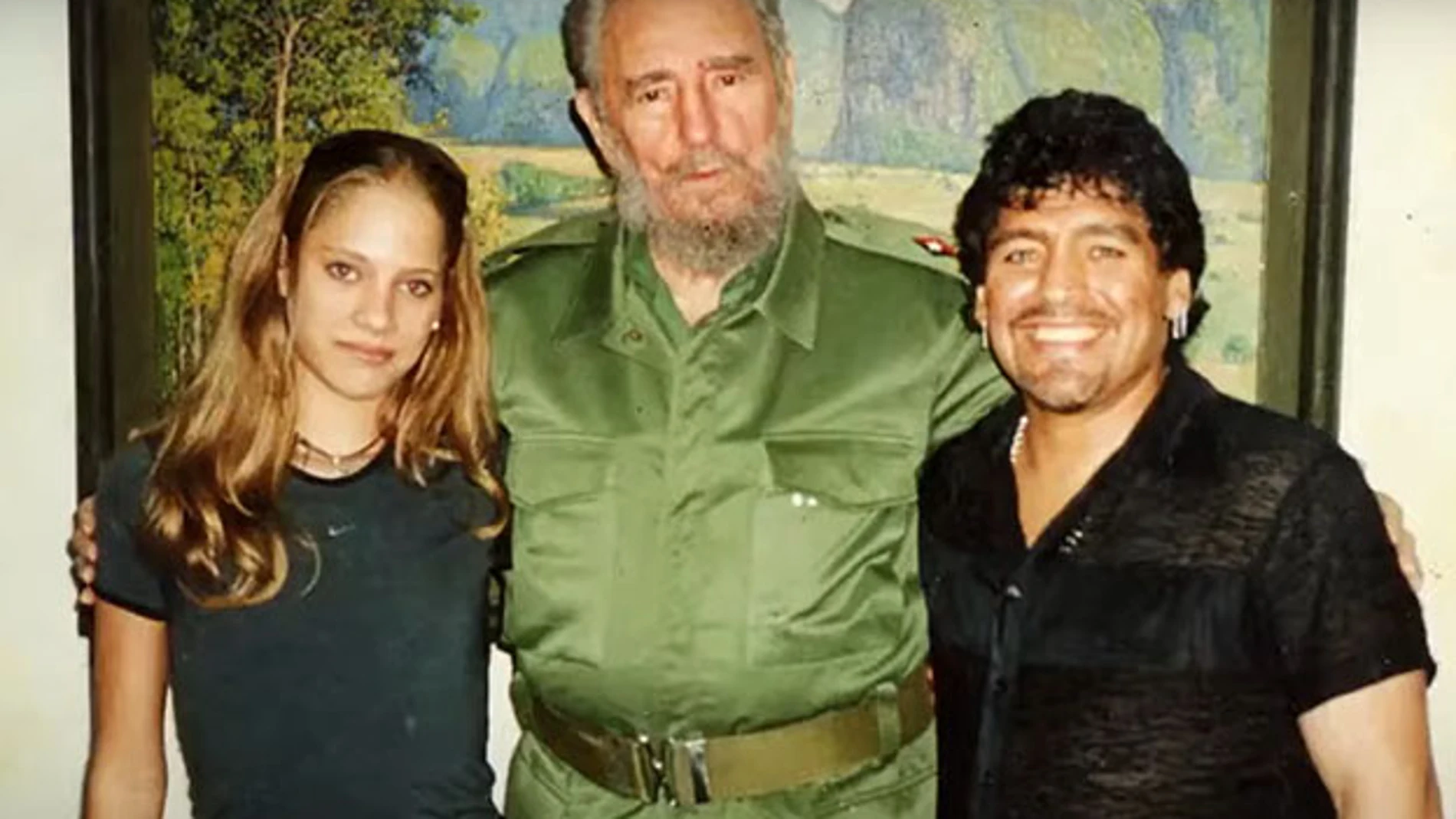 Mavys Álvarez, Fidel Castro y Diego Armando Maradona.