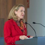 La vicepresidenta primera y ministra de Asuntos Económicos y Transformación Digital, Nadia Calviño, durante un acto de la semana pasada