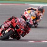 Pecco Bagnaia fue el más rápido en la Q2 en el Circuito de las Américas y saldrá desde la "pole"