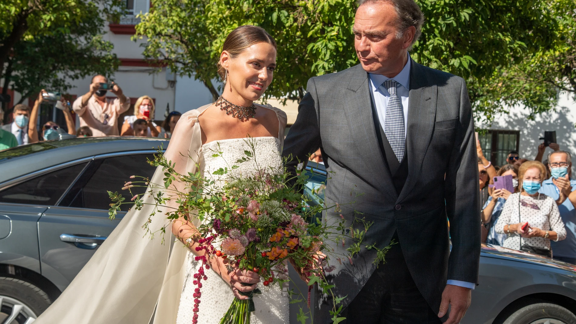 Claudia Osborne y José Entrecanales se casan en Jerez de la Frontera.