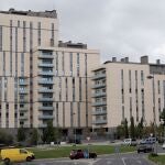 Bloques de edificios habitados en la capital 