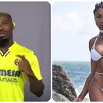 Serge Aurier, jugador del Villarreal, y su novia Hencha Voigt.