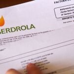 Factura de la compañía eléctrica Iberdrola