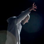 Pablo Quijano, durante un ensayo de «Voltaire»