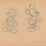 Un estudio de Mickey Mouse por Frank Follner
