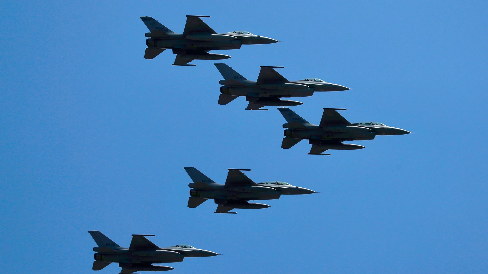 Aviones de combate F-16 de Taiwán