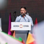El presidente de Vox, Santiago Abascal en el evento ‘Viva 21’, en IFEMA en el recinto ferial de Ifema