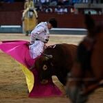 Luque, en el remate de una gran quite a la verónica con una media